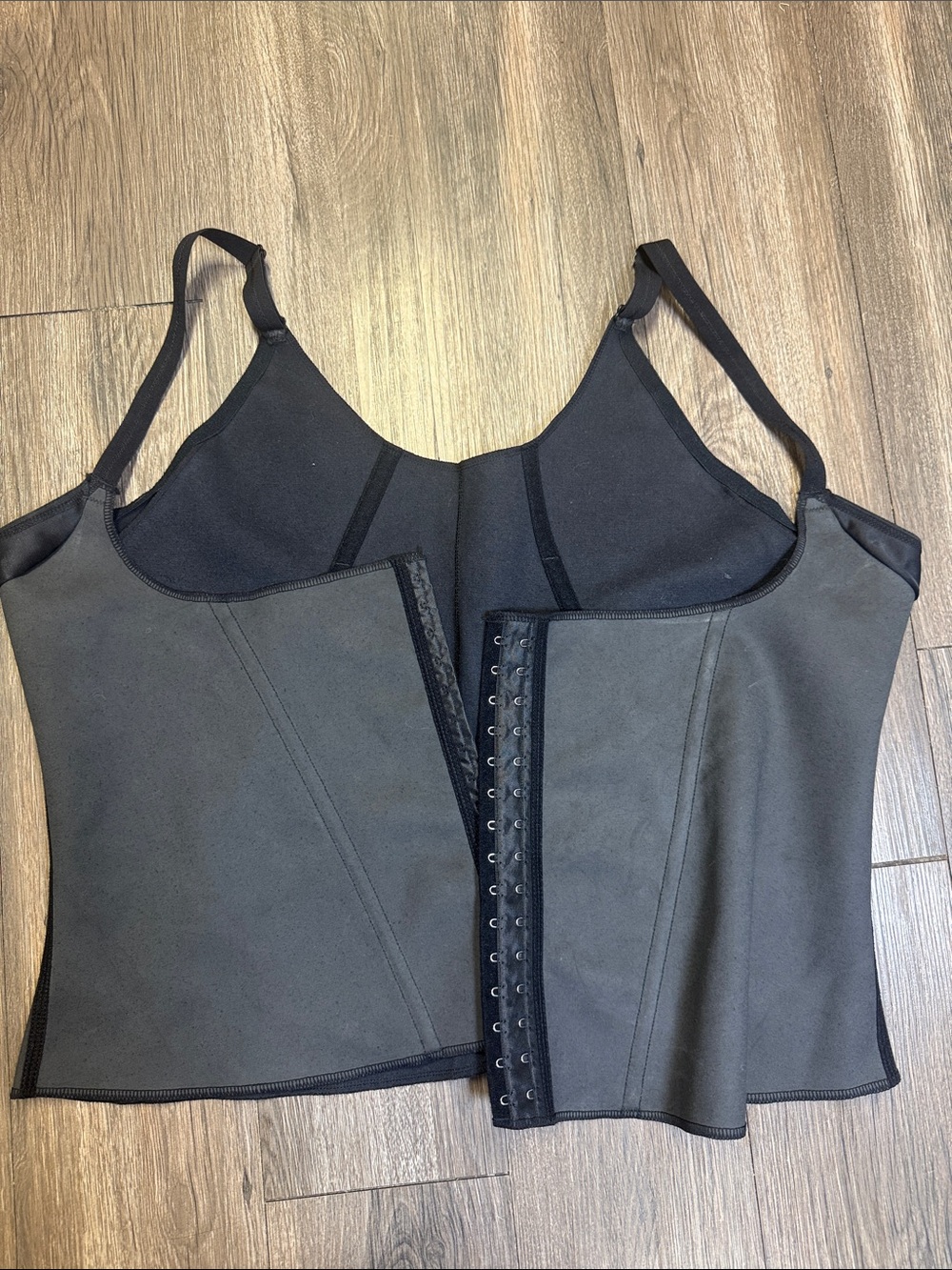 Black Front-Closure Waist Shaper Tank